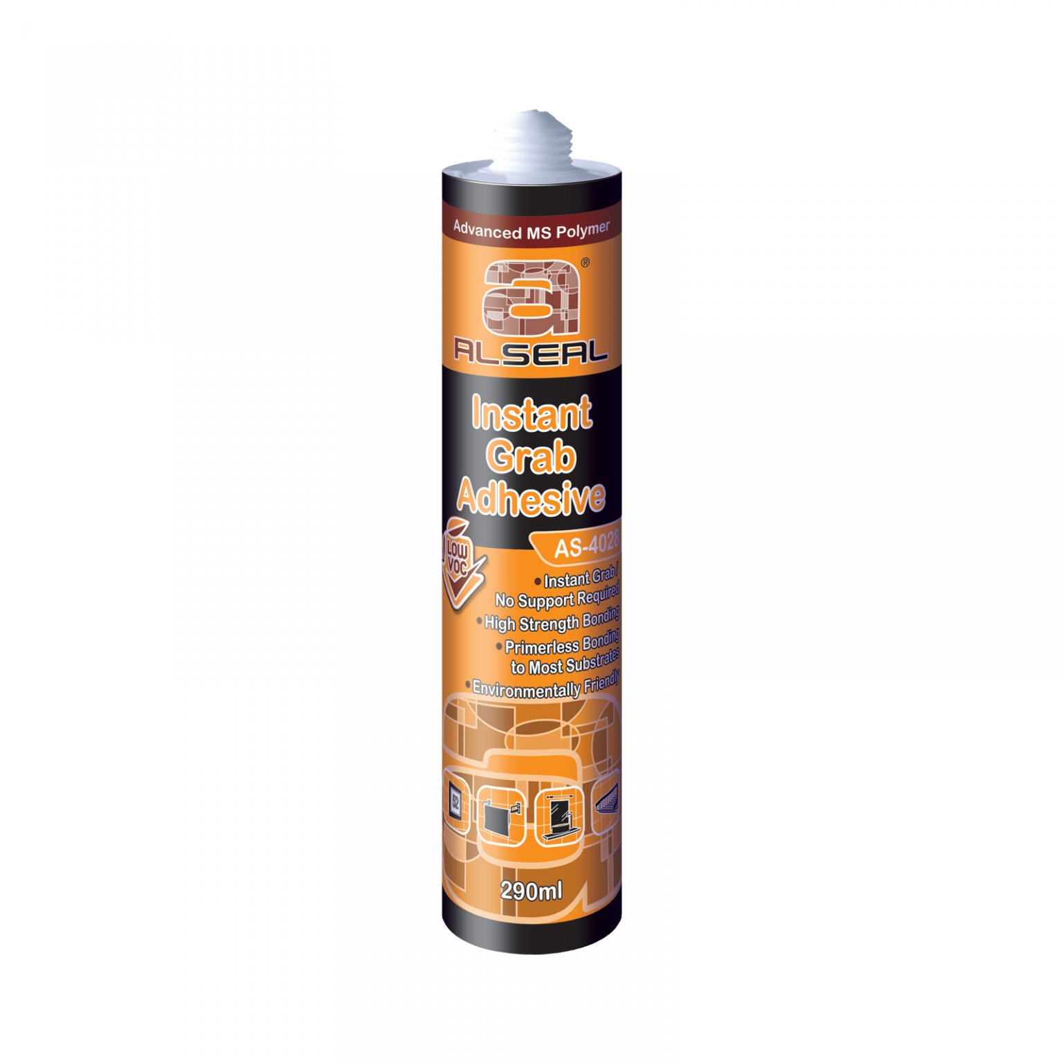Instant Grab Instant Grab MS Adhesive AS-4028 - Sealand Bond